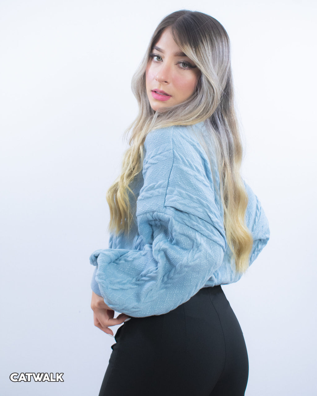 Buzo Tejido Azul - Talla Unica