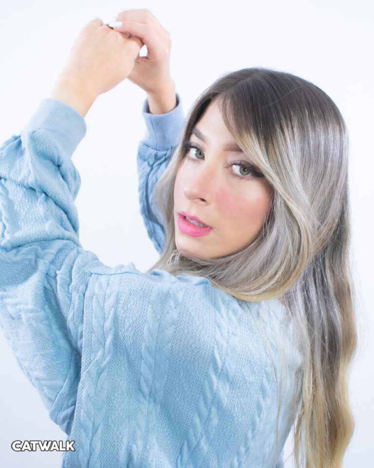 Buzo Tejido Azul - Talla Unica
