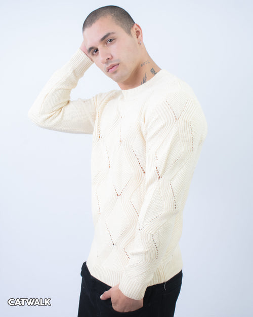 Buzo Tejido Catwalk Blanco