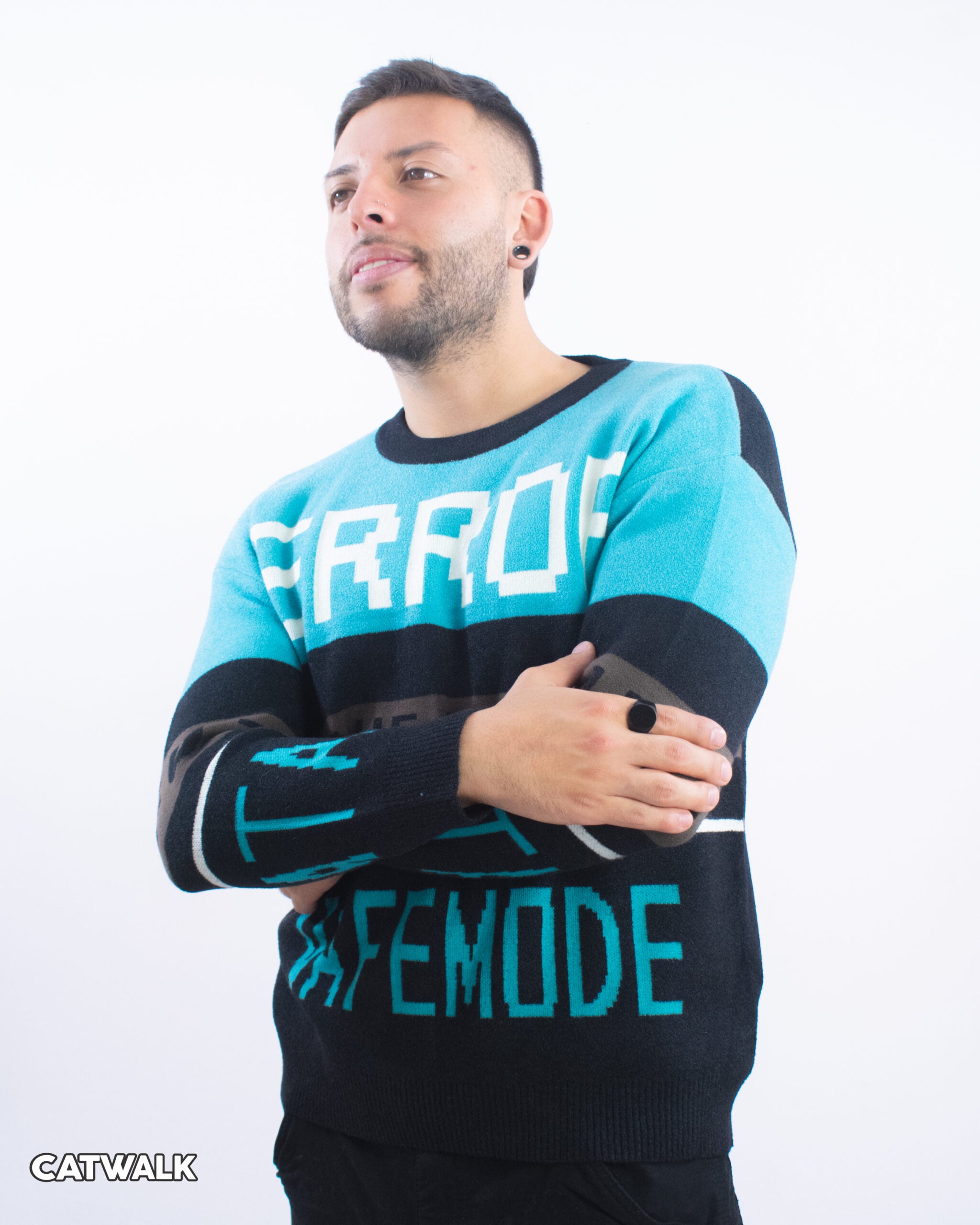Buzo Tejido Diseño Azul
