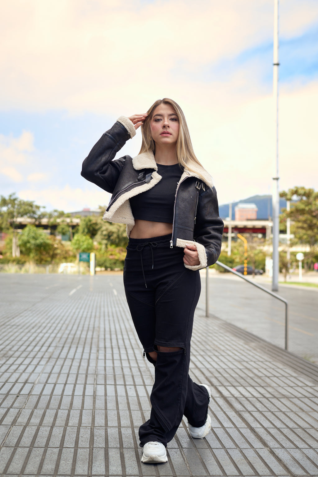 Chaqueta Aviadora corta