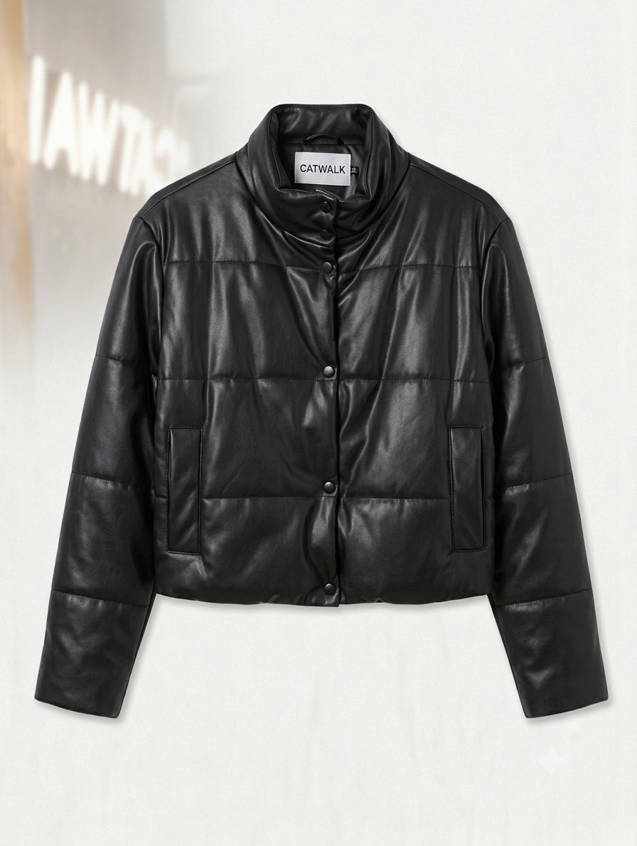 Chaqueta dama Eco-cuero